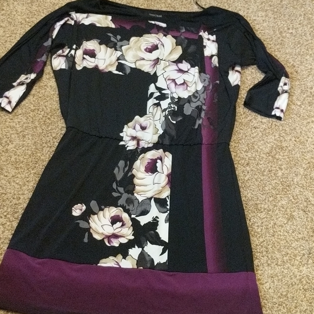 white house black market rose dress